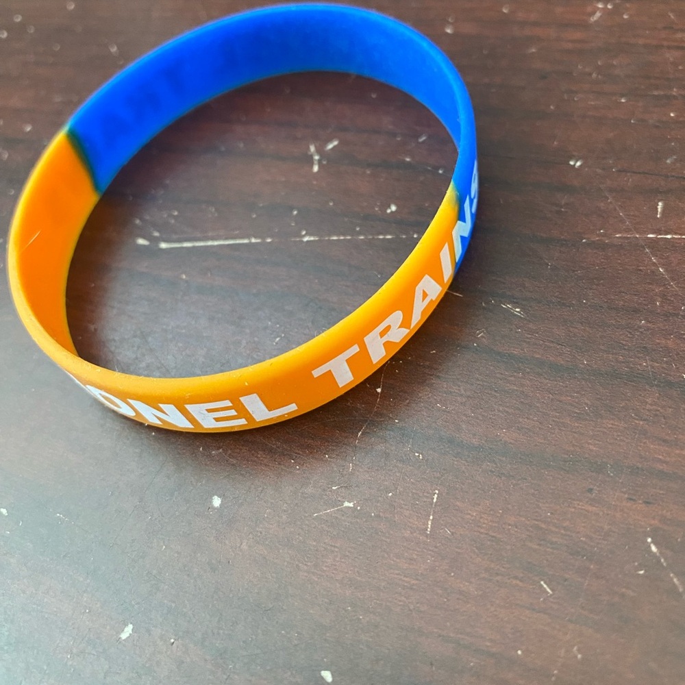 Lionel trains event band-Orange and Blue Wristband